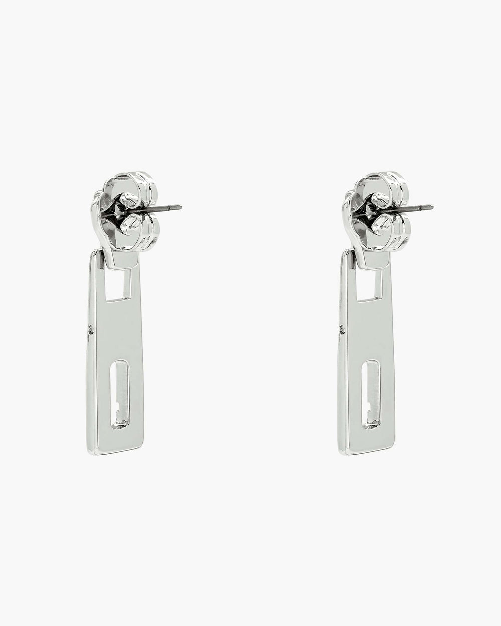 J Marc Zipper Earrings - Silver