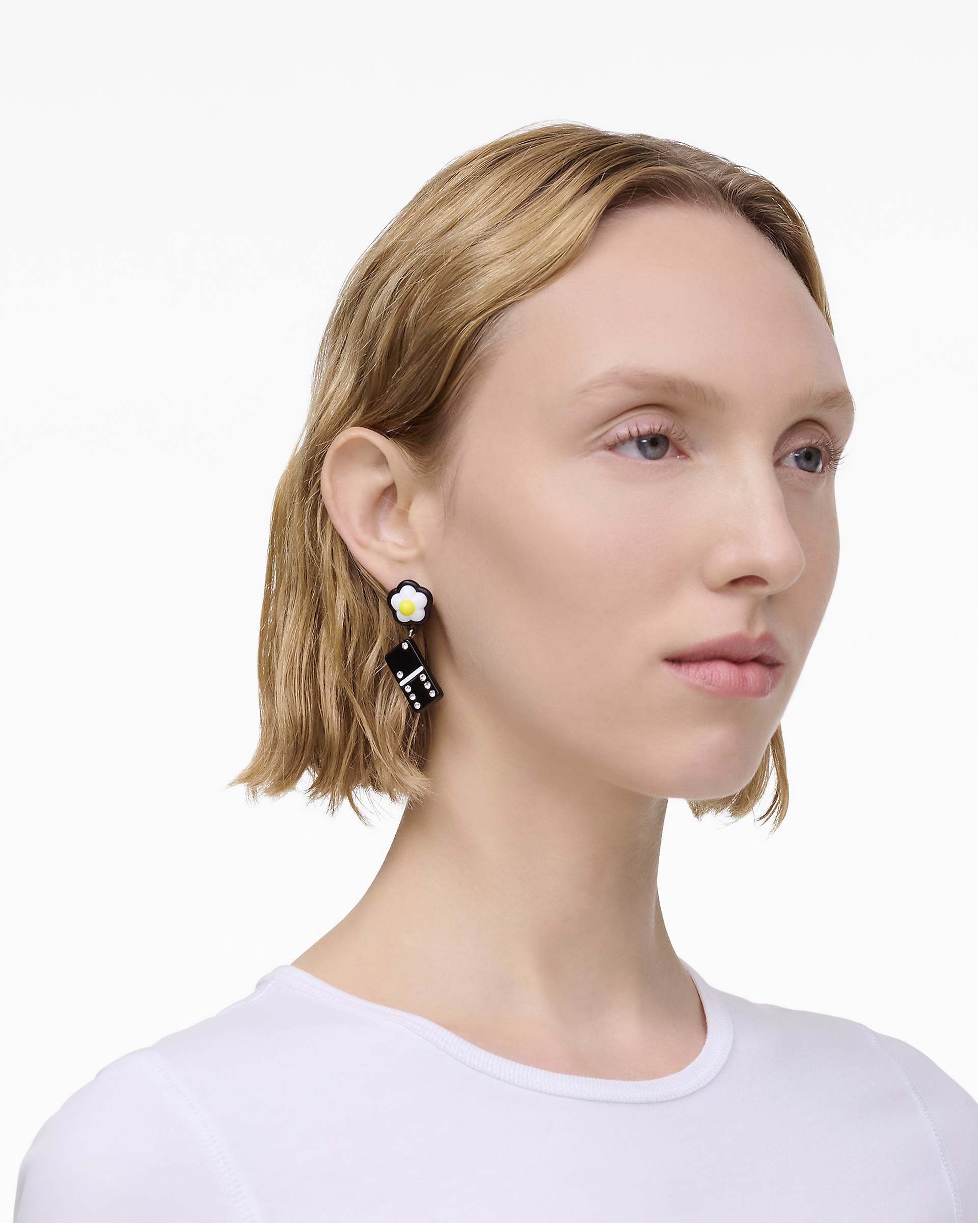The Sticker Charm Earrings - Silver Multi