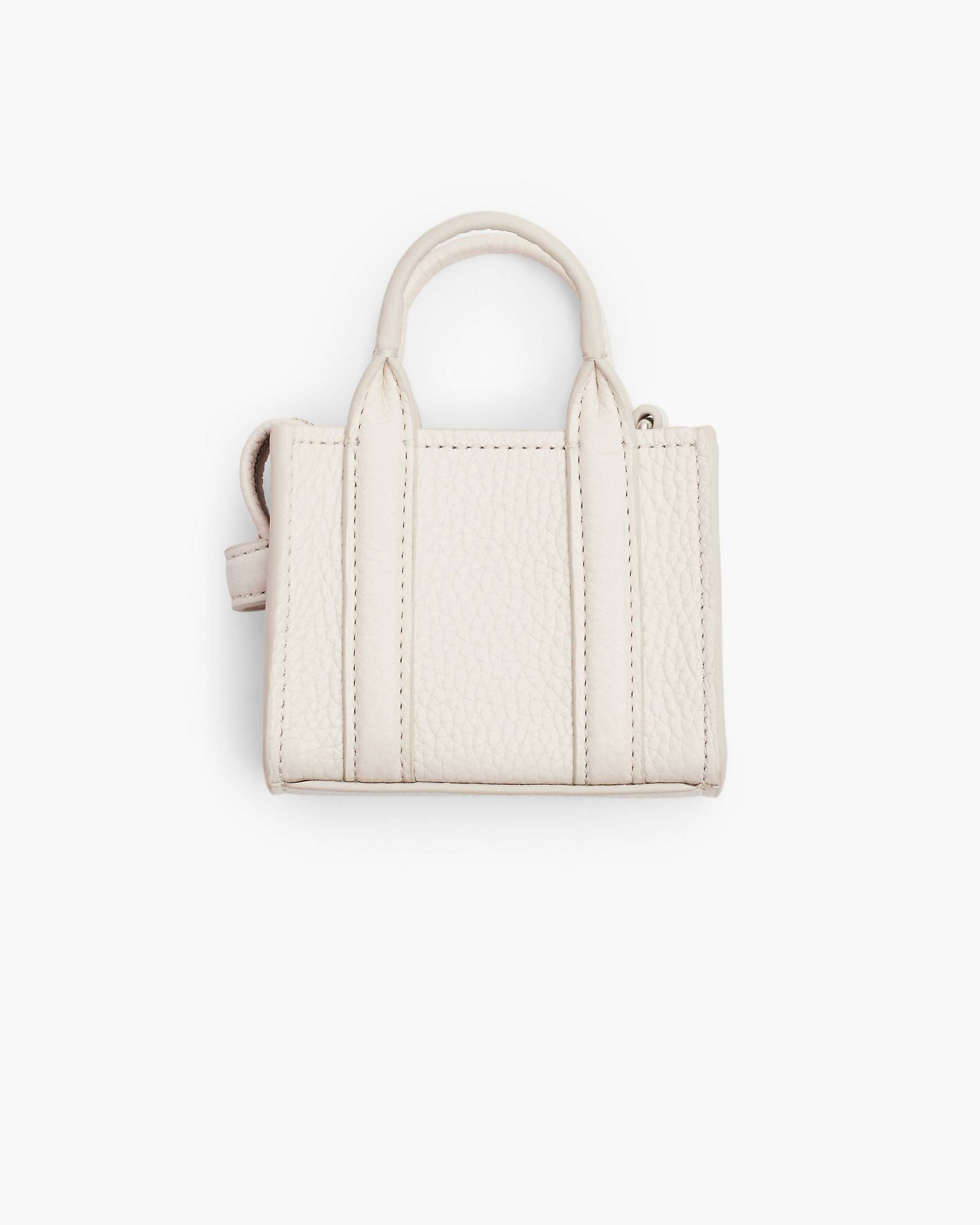 The Nano Tote Bag Charm - Cotton/Silver|Cotton/Silver