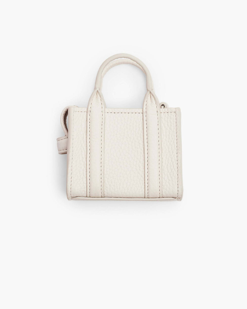 The Nano Tote Bag Charm - Cotton/Silver|Cotton/Silver