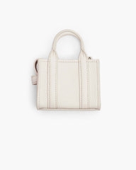 The Nano Tote Bag Charm - Cotton/Silver|Cotton/Silver