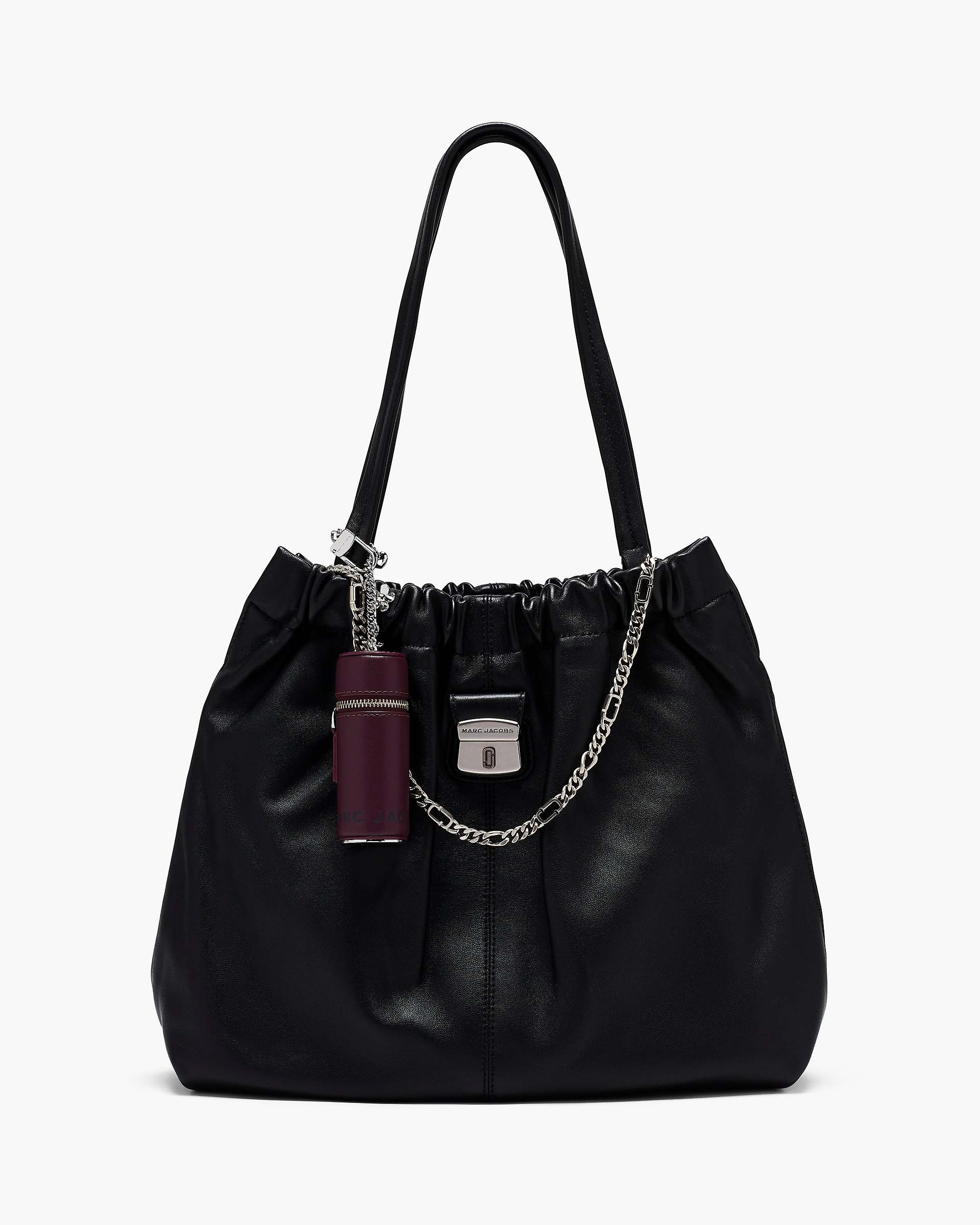 The Lipstick Case Bag Charm - Dark Plum
