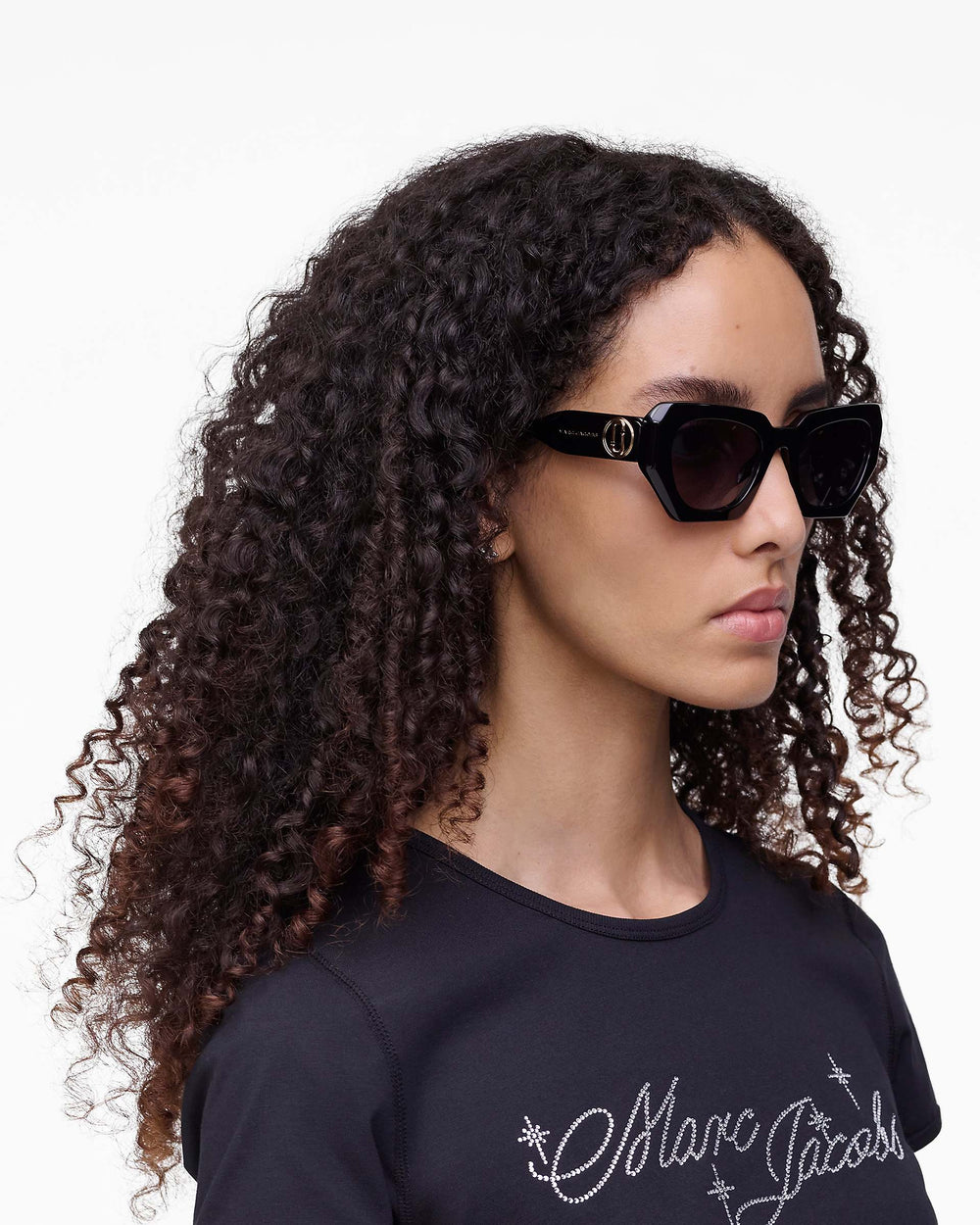 The J Marc Cat Eye Sunglasses - Black