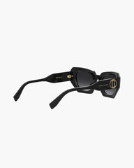 The J Marc Cat Eye Sunglasses - Black