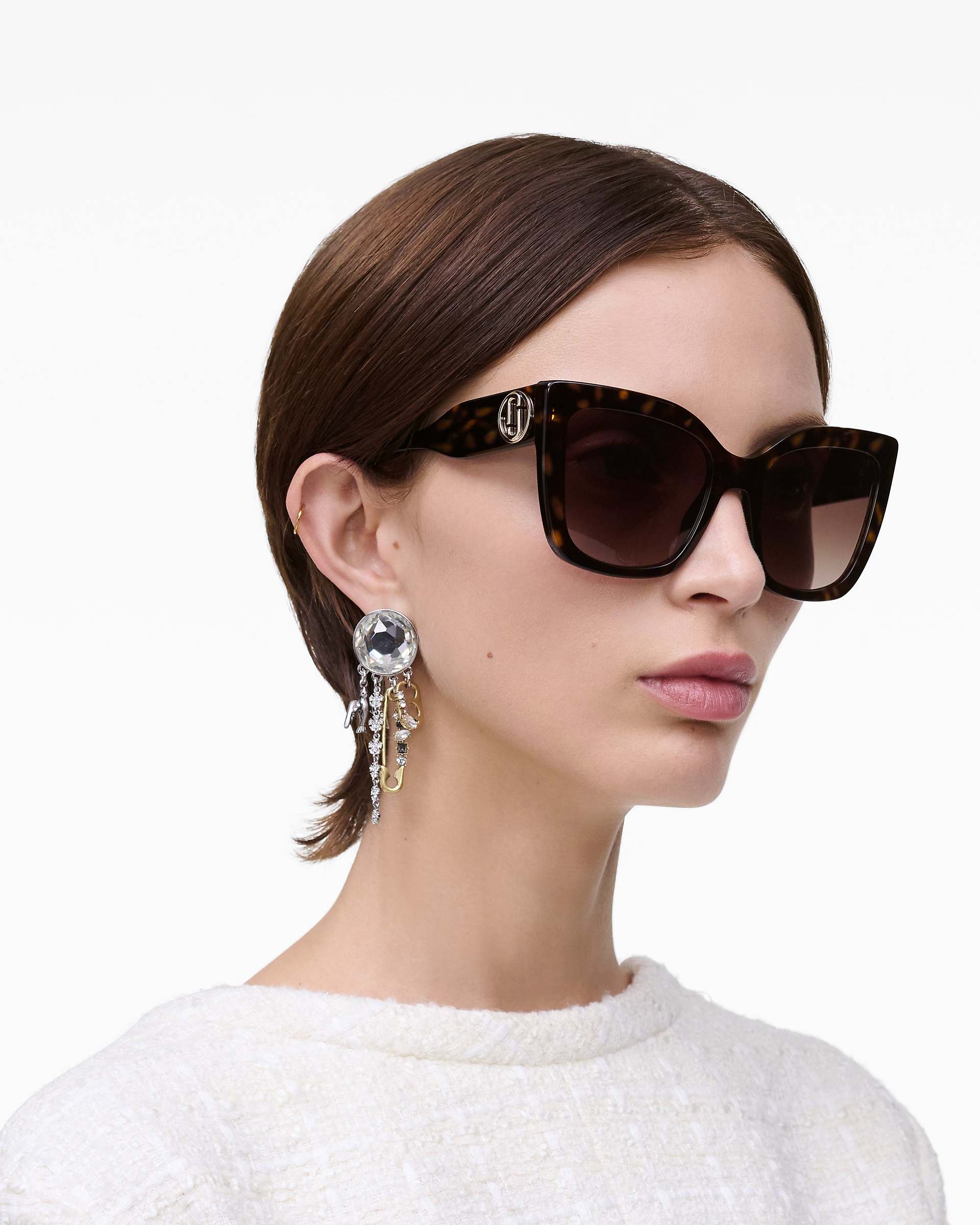The J Marc Square Sunglasses - Havana