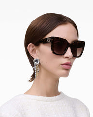 The J Marc Square Sunglasses - Havana