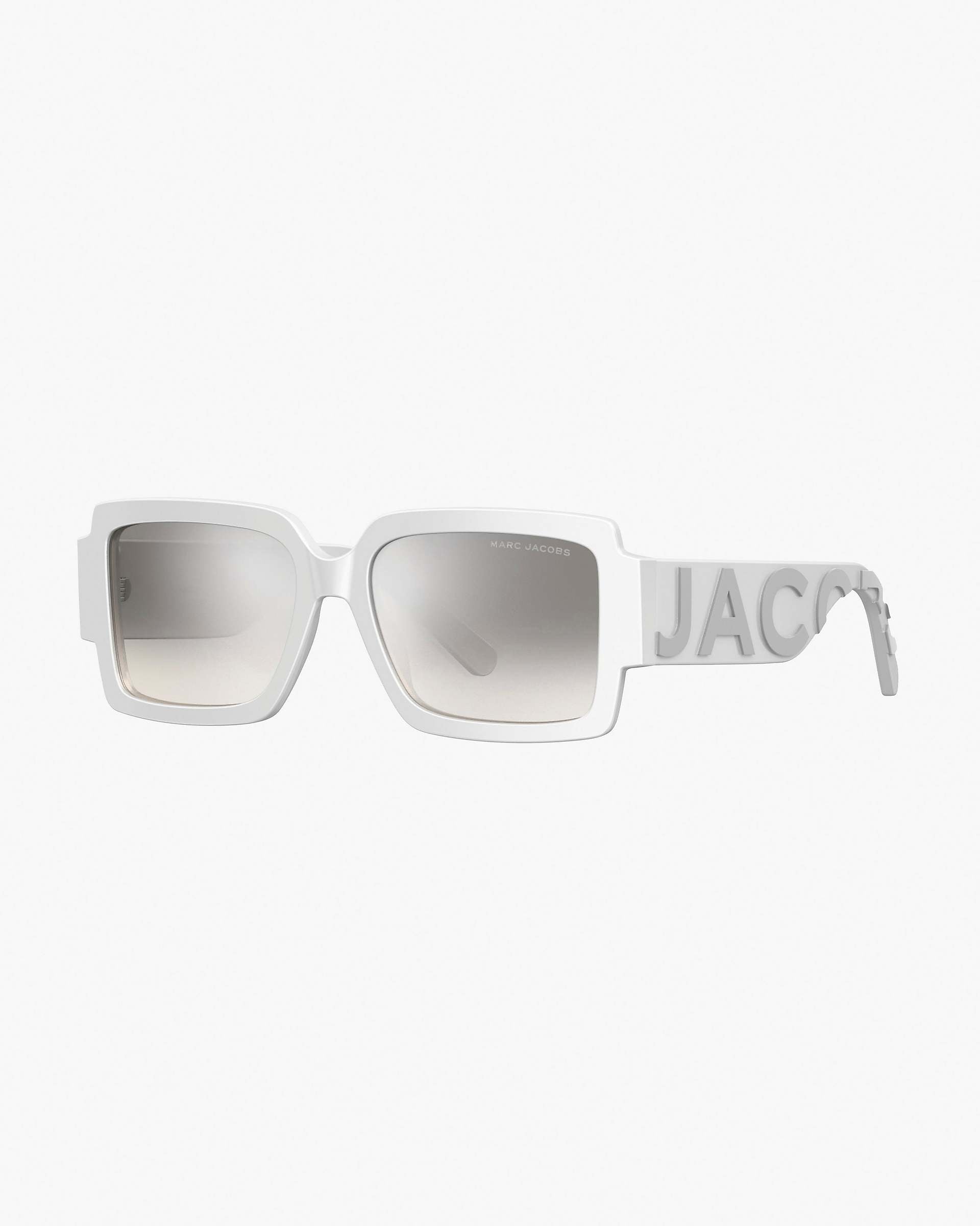 The Bold Logo Square Mirrored Sunglasses - White/Grey