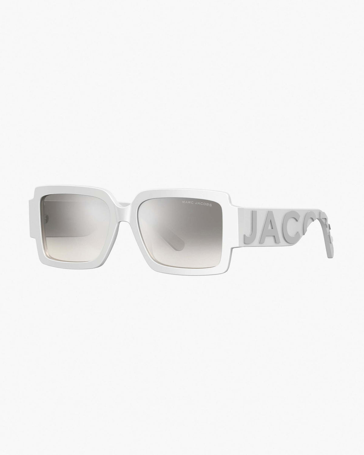 The Bold Logo Square Mirrored Sunglasses - White/Grey