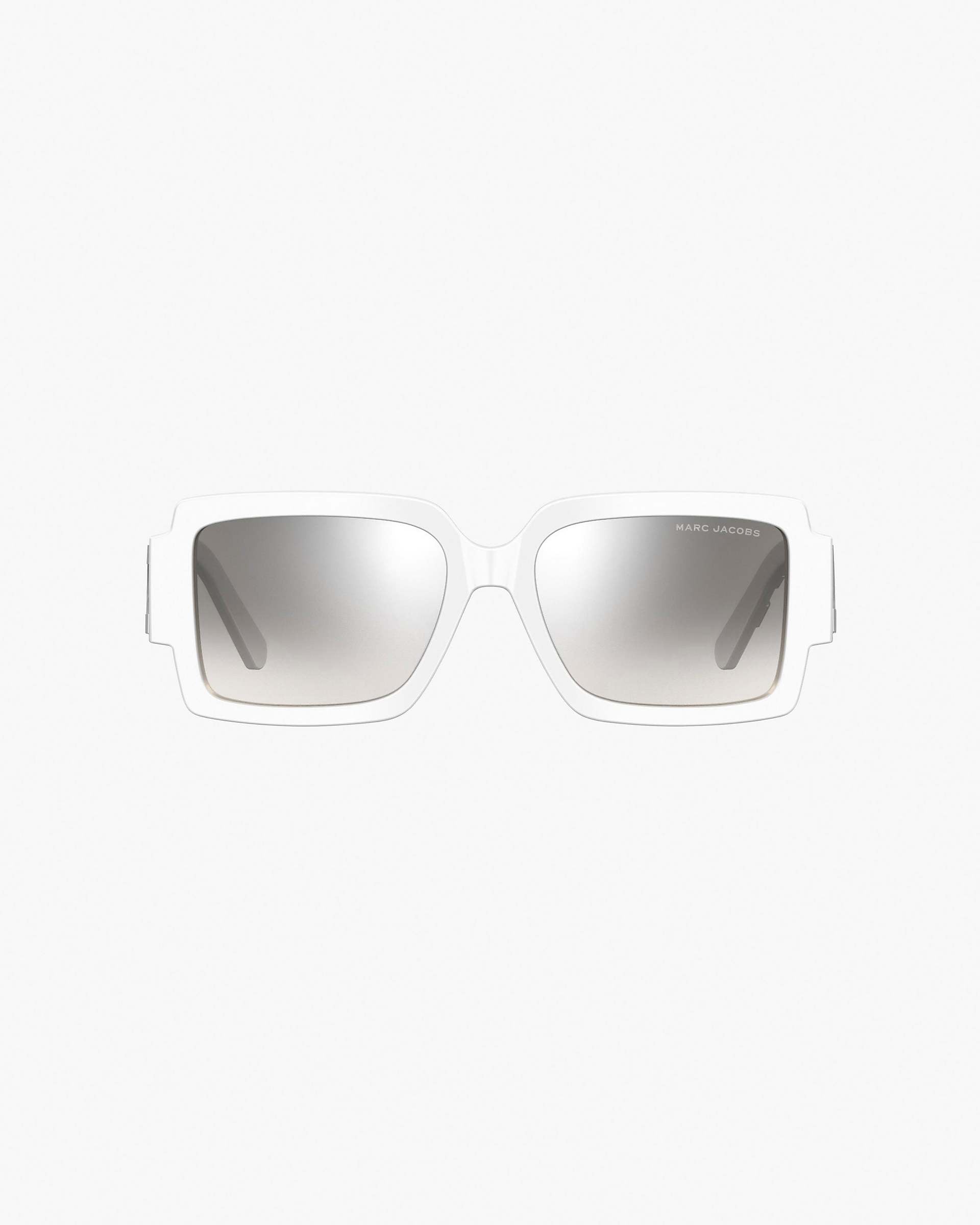 The Bold Logo Square Mirrored Sunglasses - White/Grey