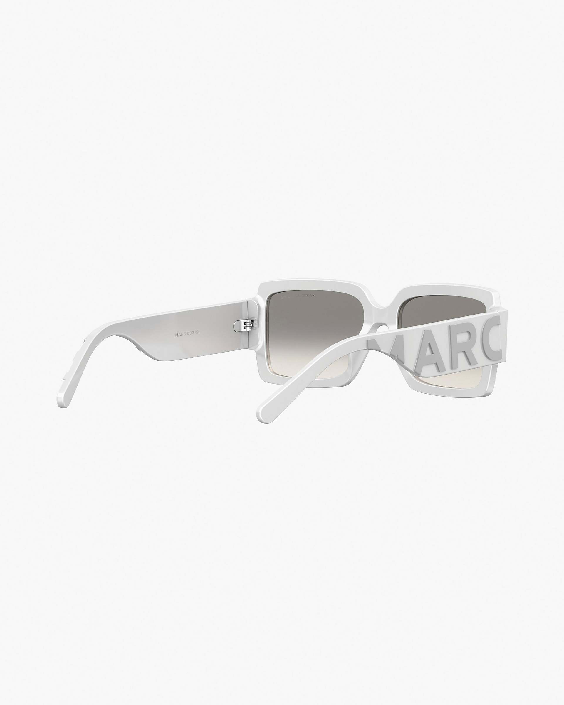 The Bold Logo Square Mirrored Sunglasses - White/Grey