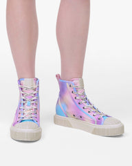 The Airbrush Canvas Sneaker - Blue Multi