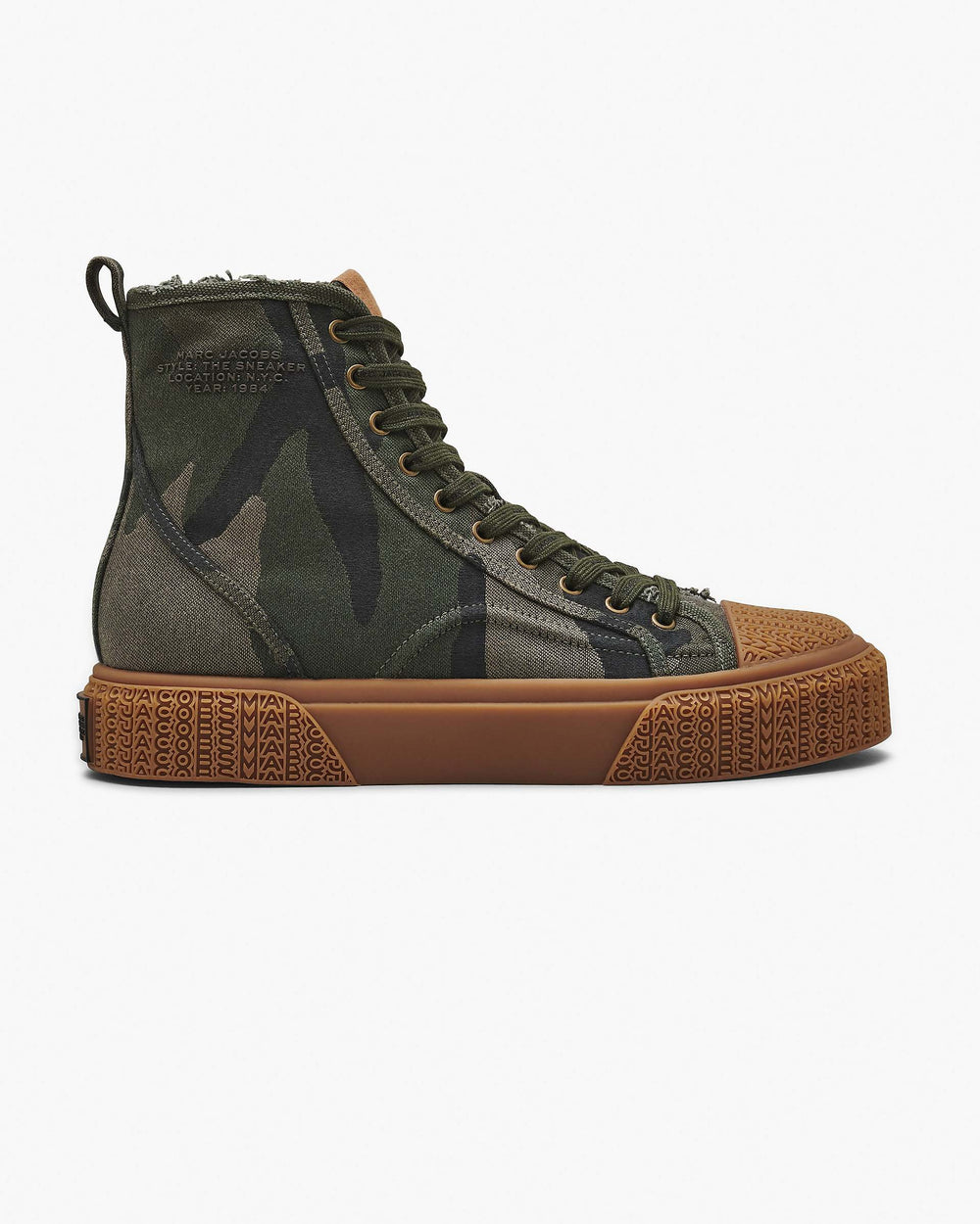 The Camo Jacquard High Top Sneaker - Camo Multi