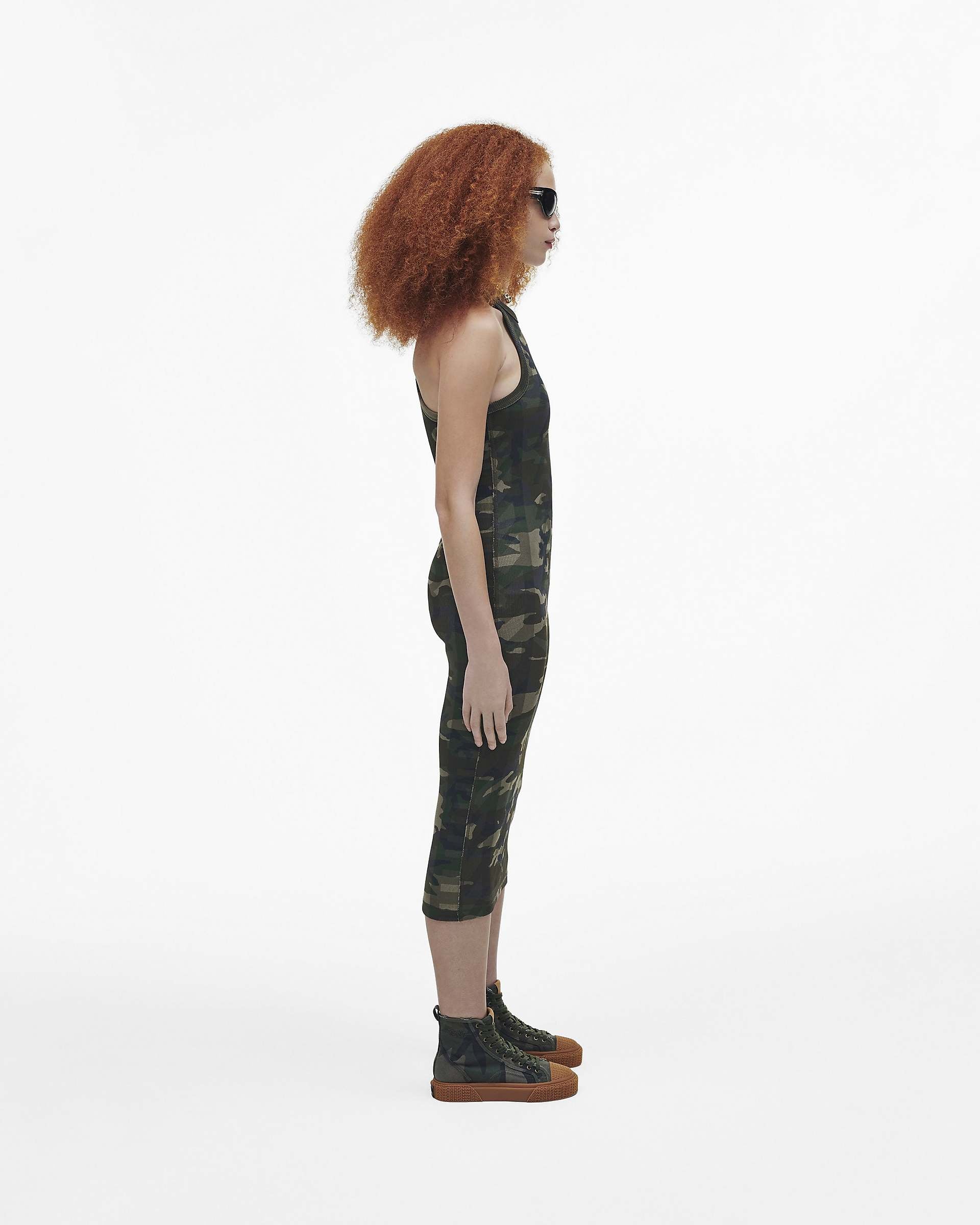 The Camo Jacquard High Top Sneaker - Camo Multi