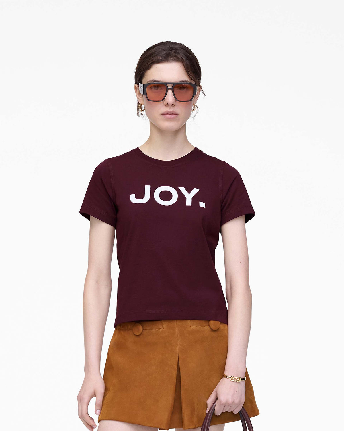Joy. Slim Tee - Dark Plum
