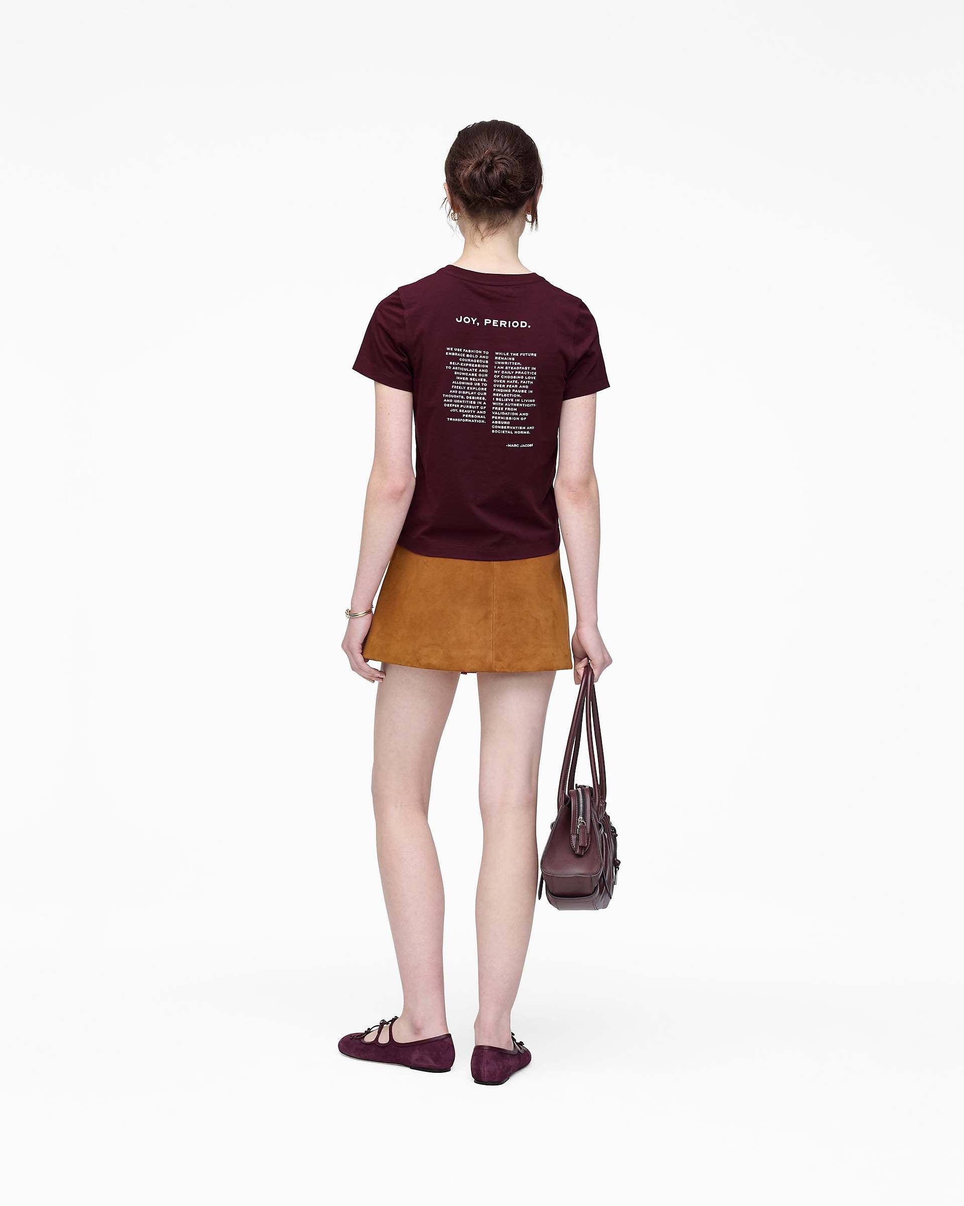 Joy. Slim Tee - Dark Plum