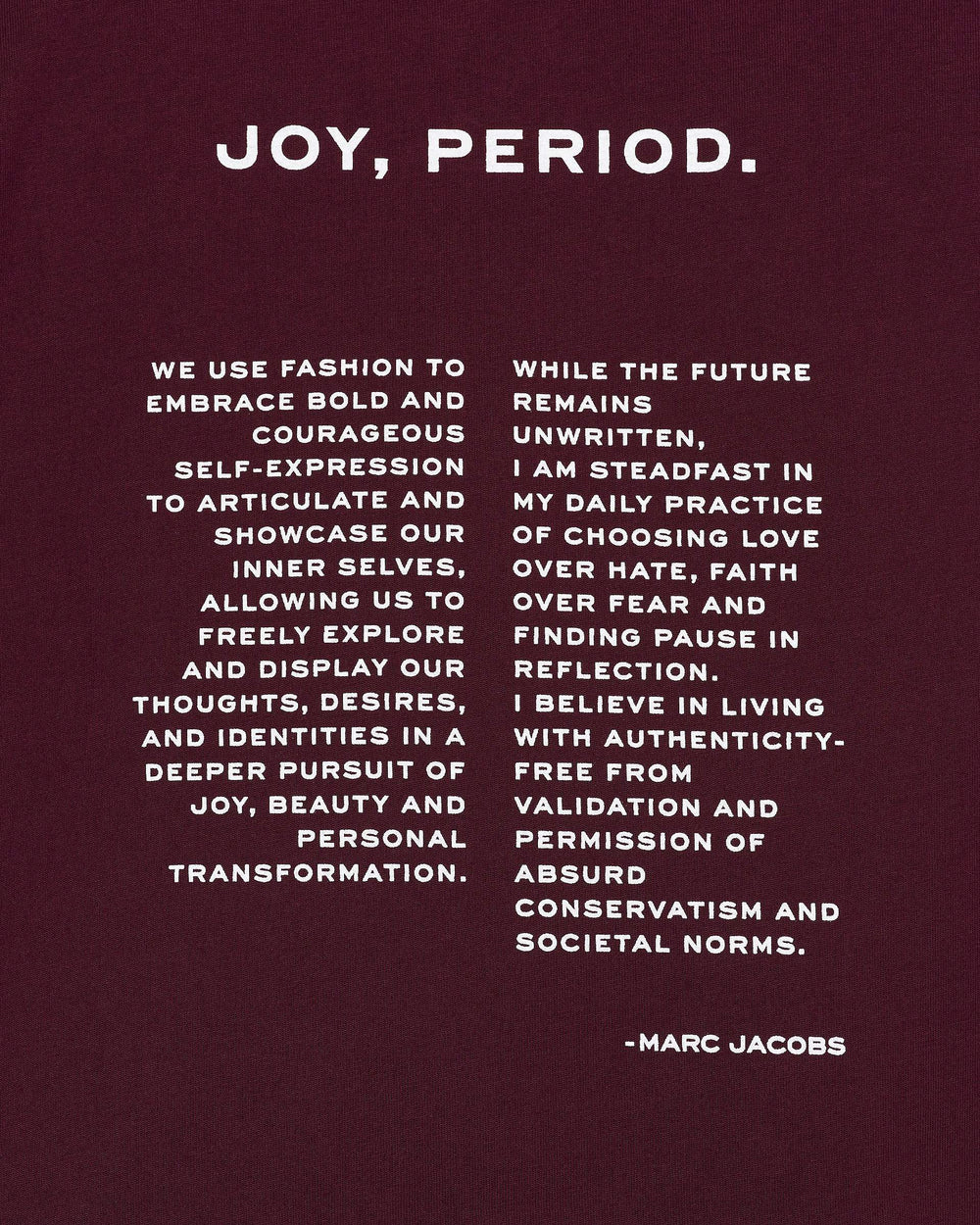 Joy. Slim Tee - Dark Plum