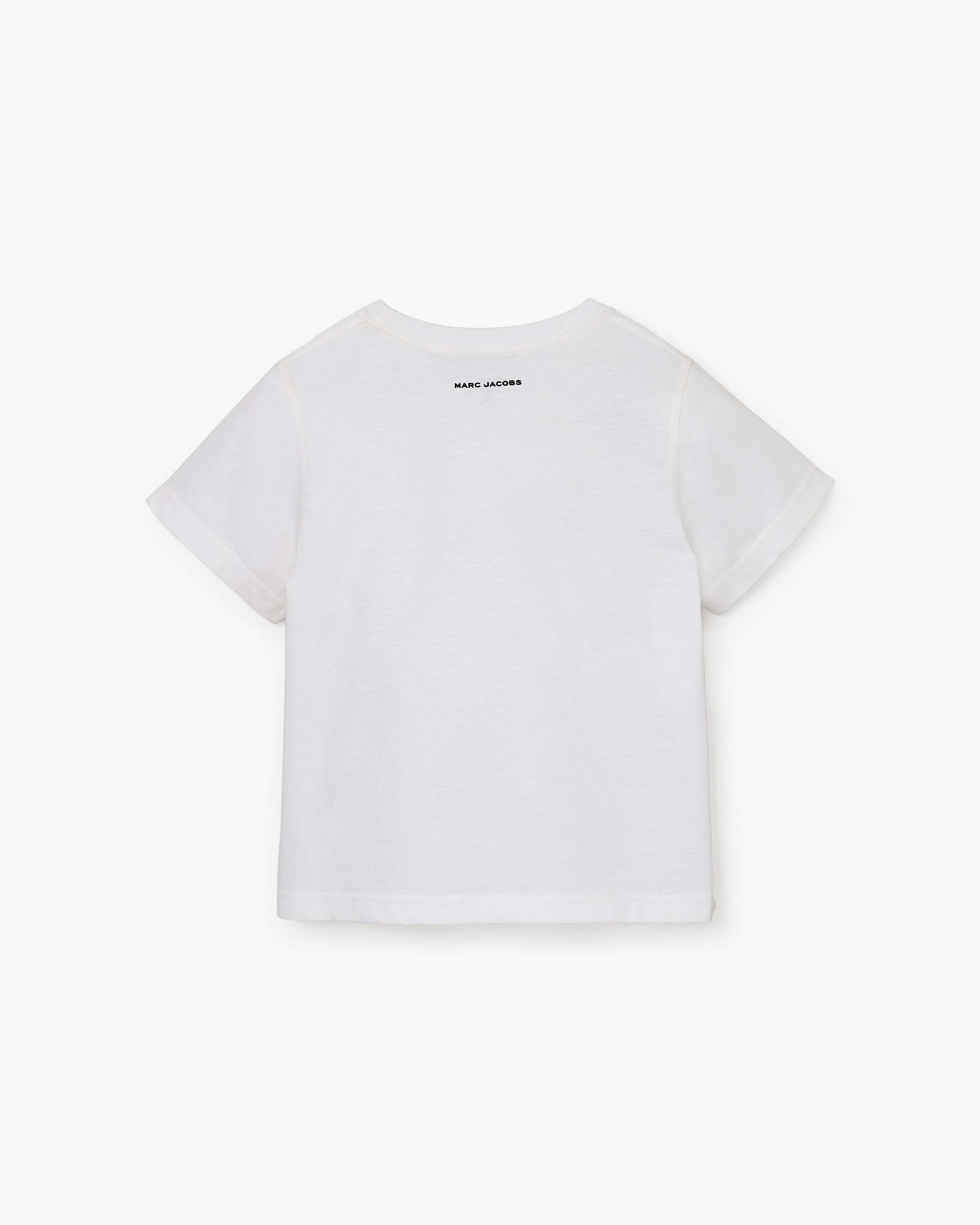 Trompe L'Oeil Eyelet Slim Tee - White Multi