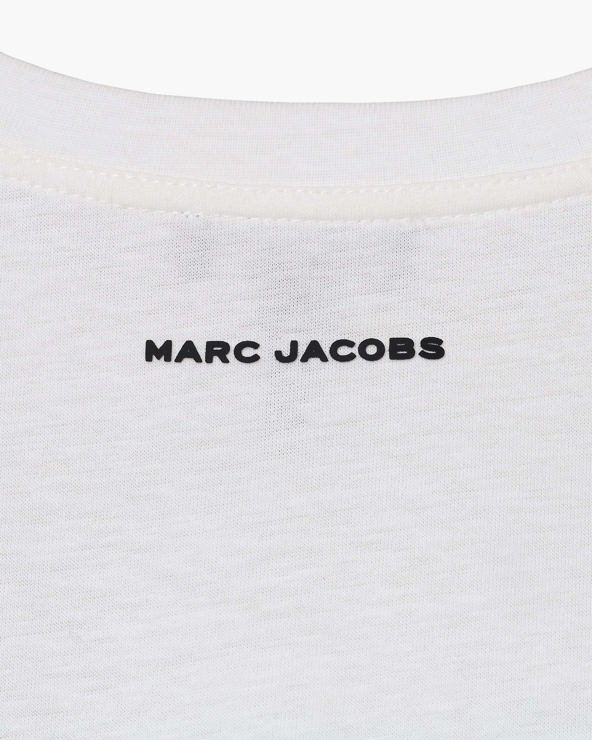 Trompe L'Oeil Eyelet Slim Tee - White Multi