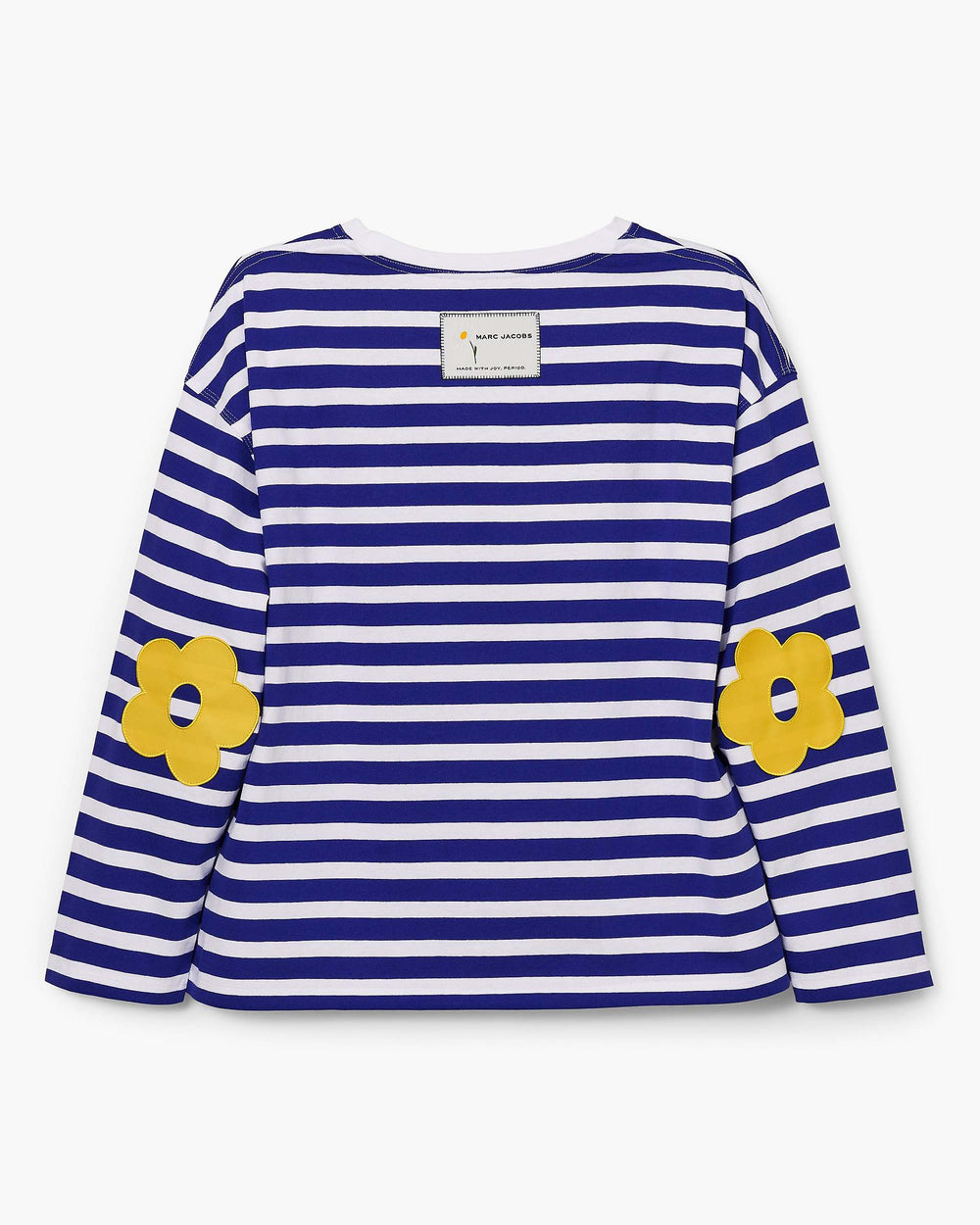 Daisy Striped Longsleeve - Pansy/White