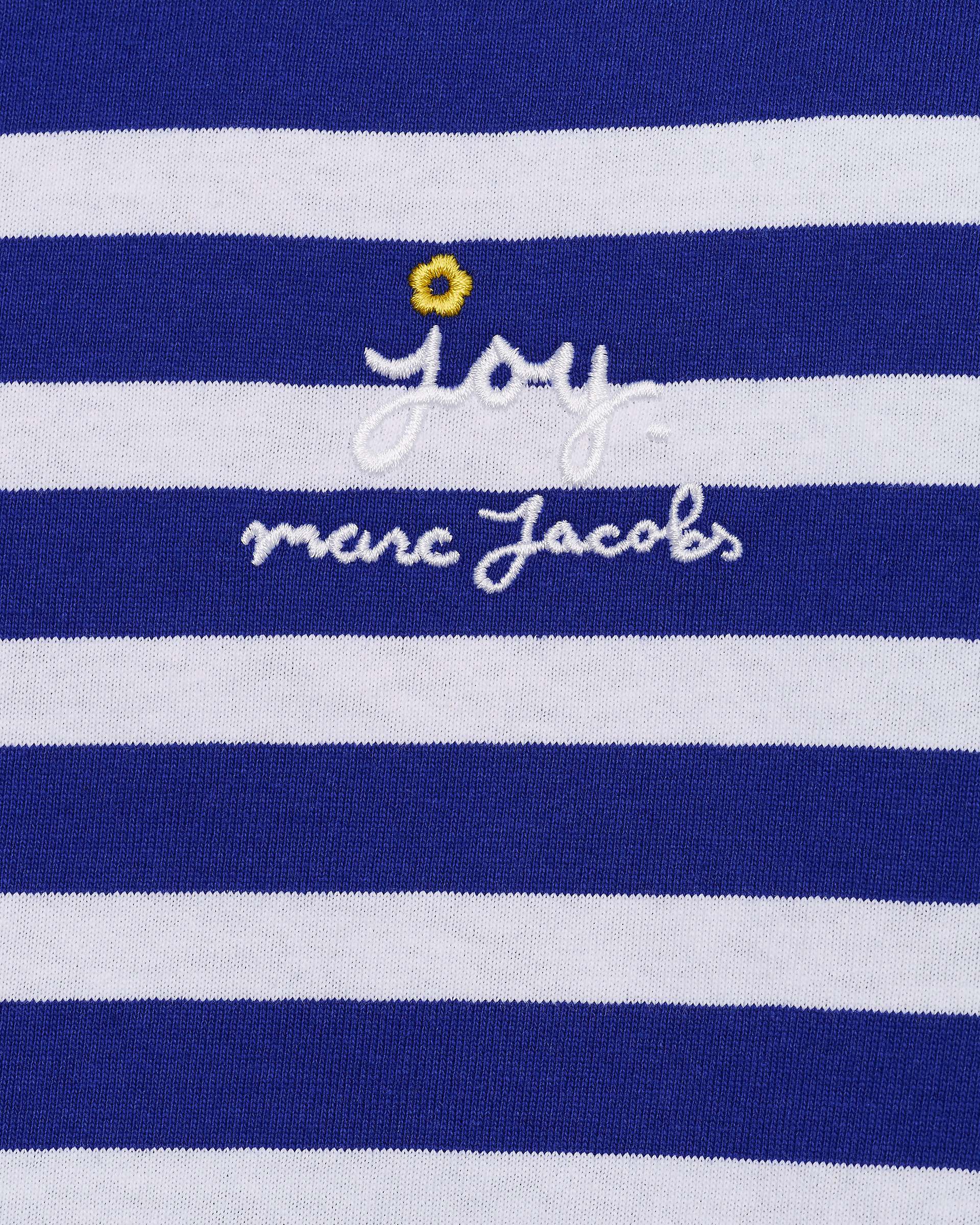Daisy Striped Longsleeve - Pansy/White