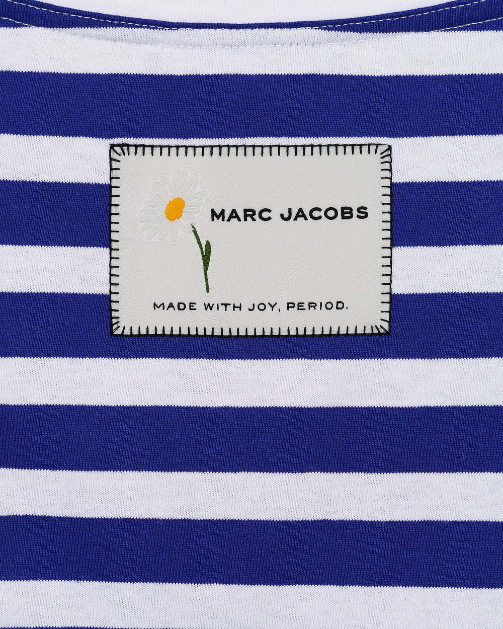 Daisy Striped Longsleeve - Pansy/White