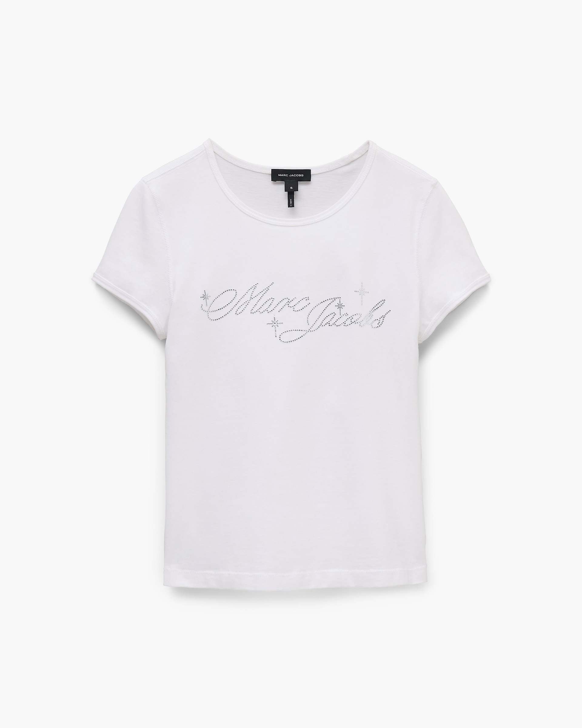 Charm Logo Shrunken Tee - White
