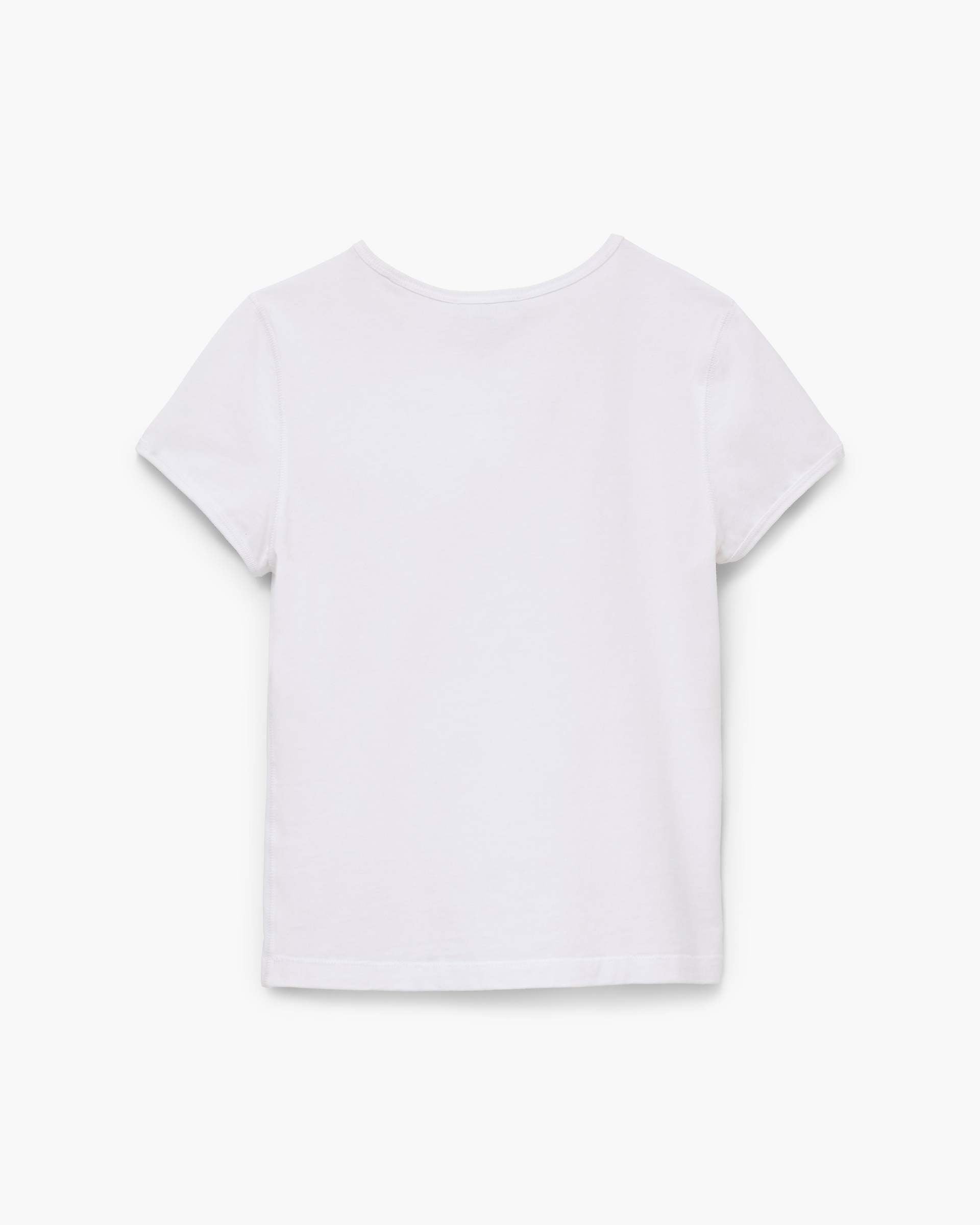 Charm Logo Shrunken Tee - White