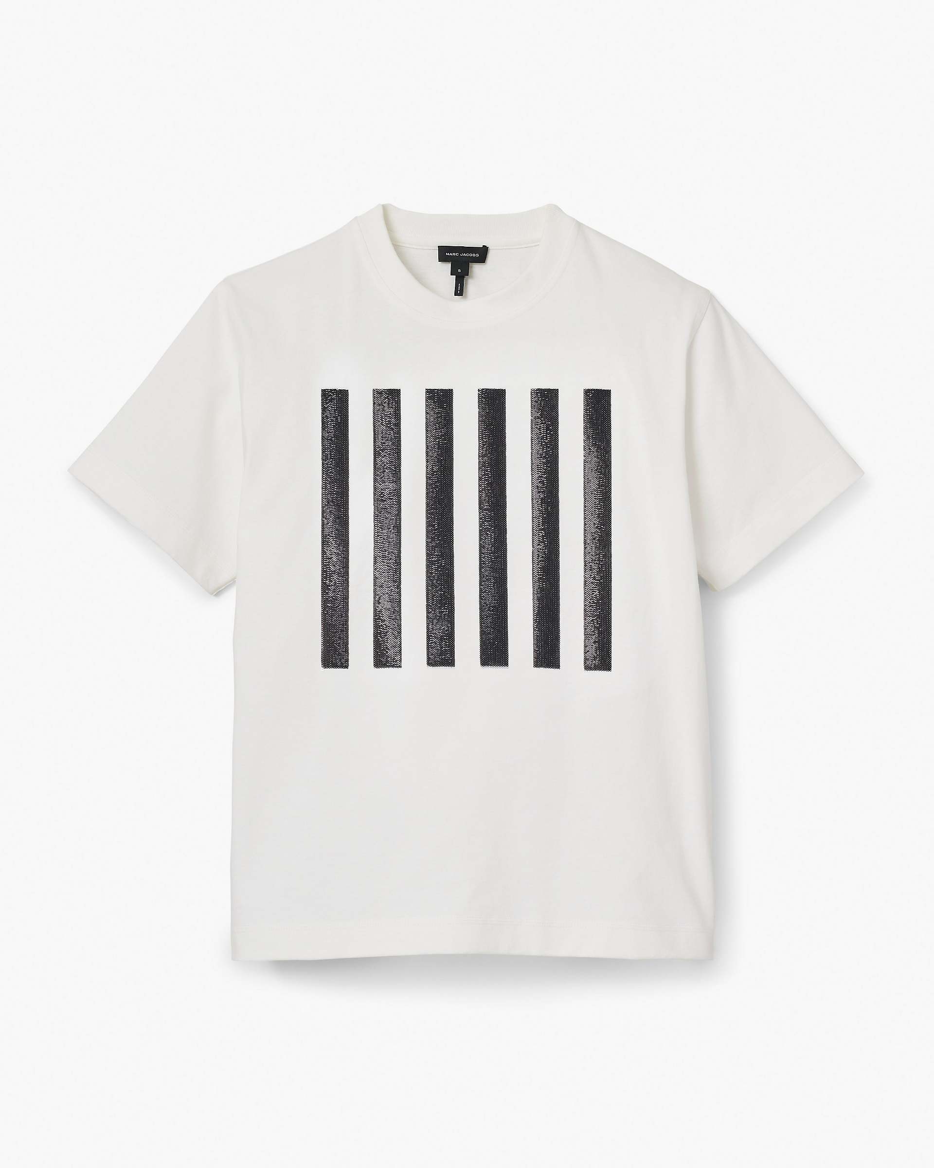 The Stripe Box Tee - White