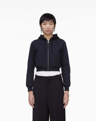 Charm Cropped Hoodie - Black