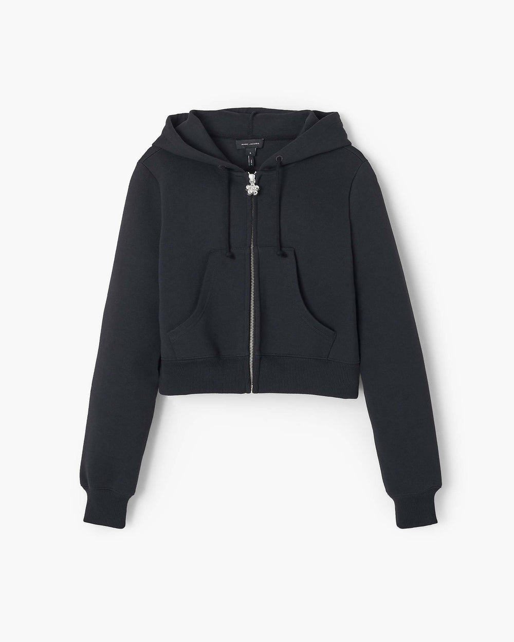 Charm Cropped Hoodie - Black