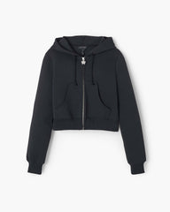 Charm Cropped Hoodie - Black
