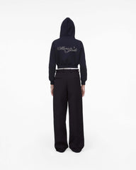 Charm Cropped Hoodie - Black