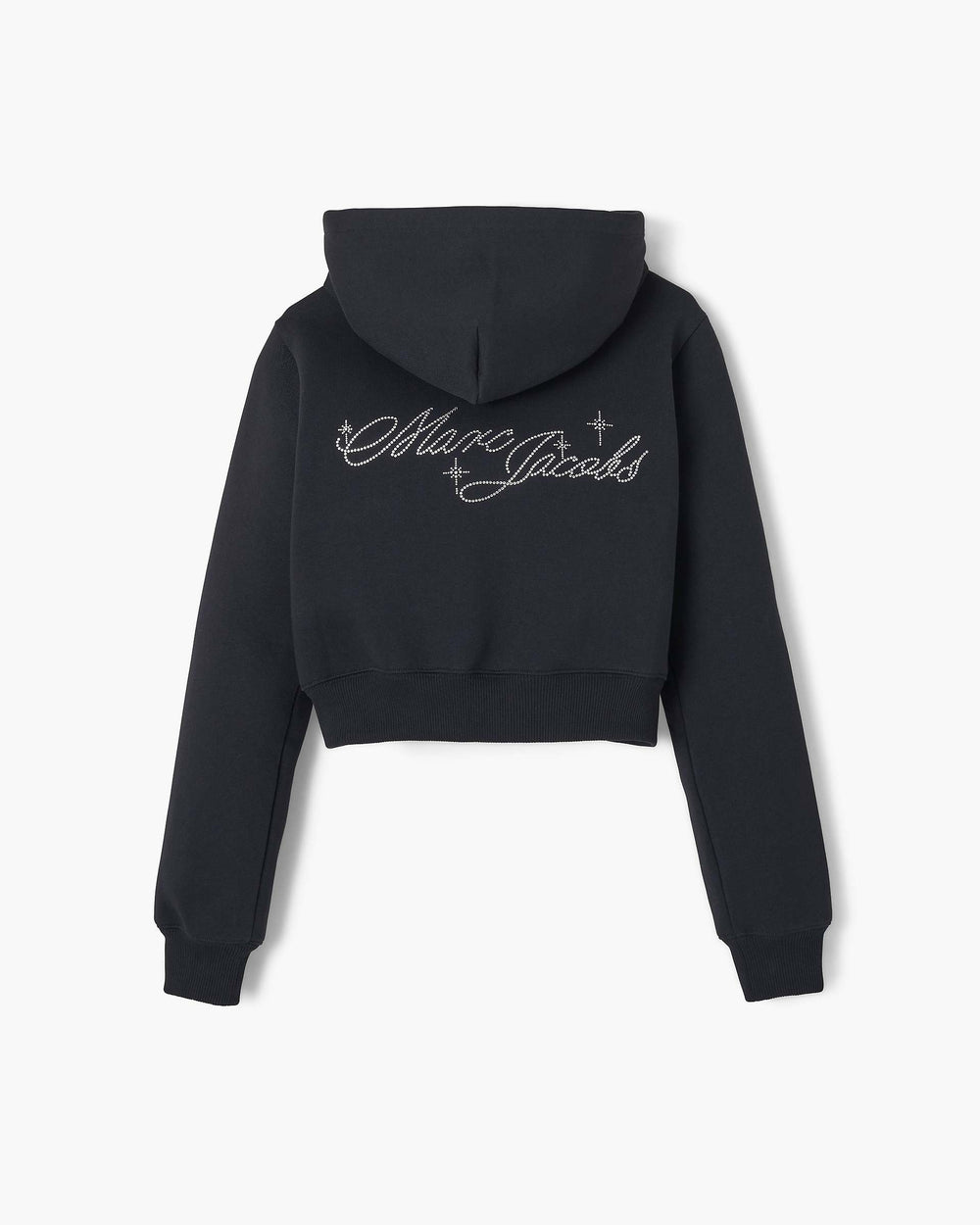 Charm Cropped Hoodie - Black