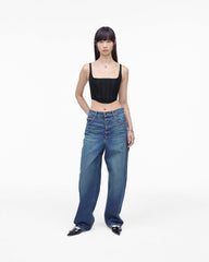 The Denim Bustier - Black