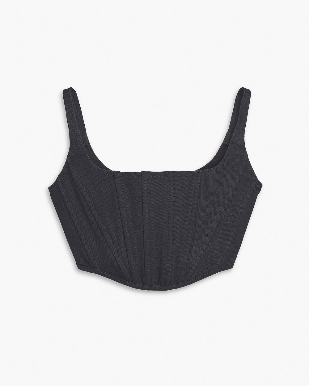 The Denim Bustier - Black