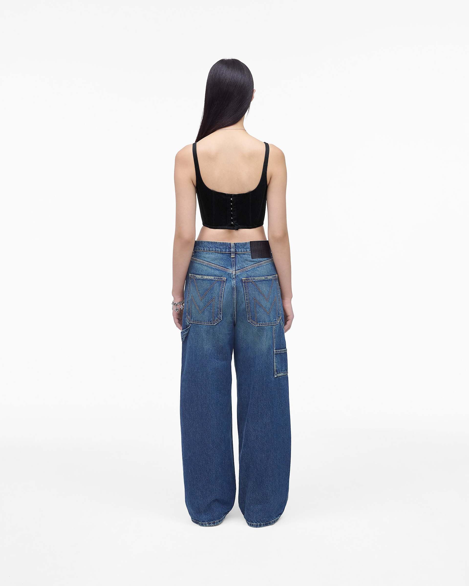 The Denim Bustier - Black