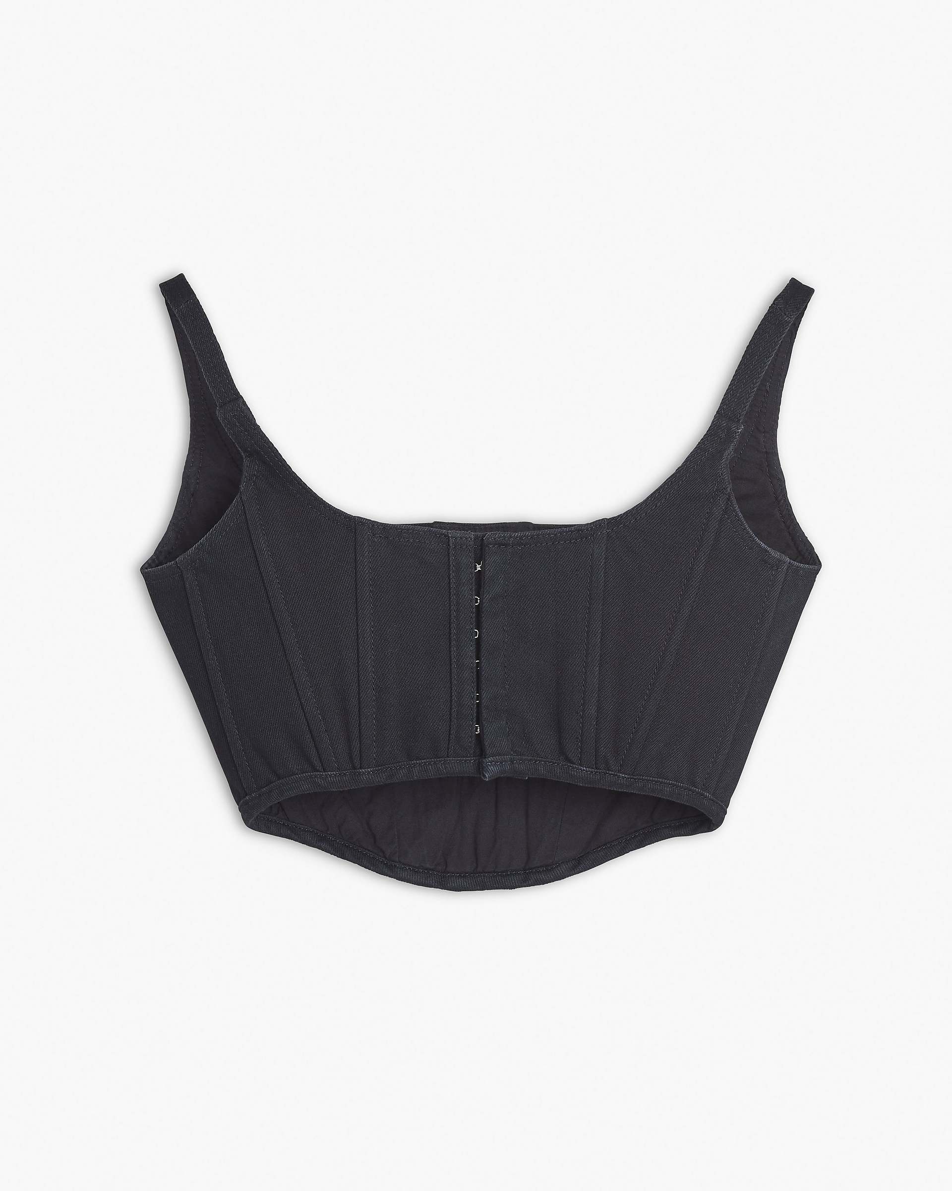 The Denim Bustier - Black