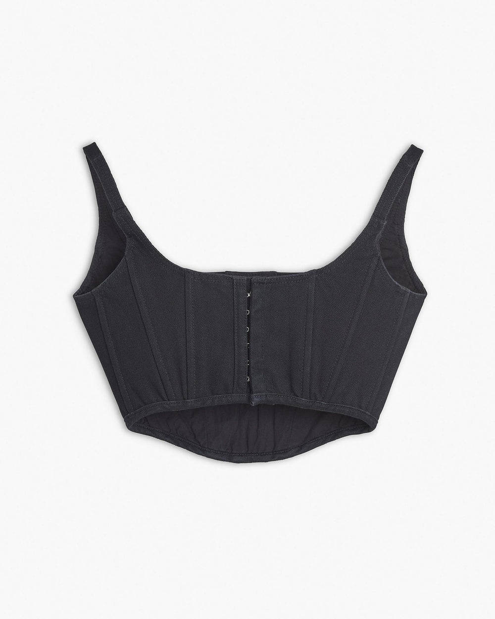 The Denim Bustier - Black
