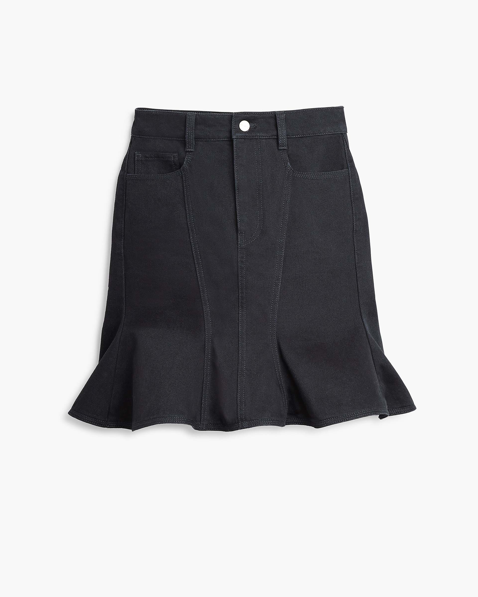 The Fluted Mini Skirt - Black