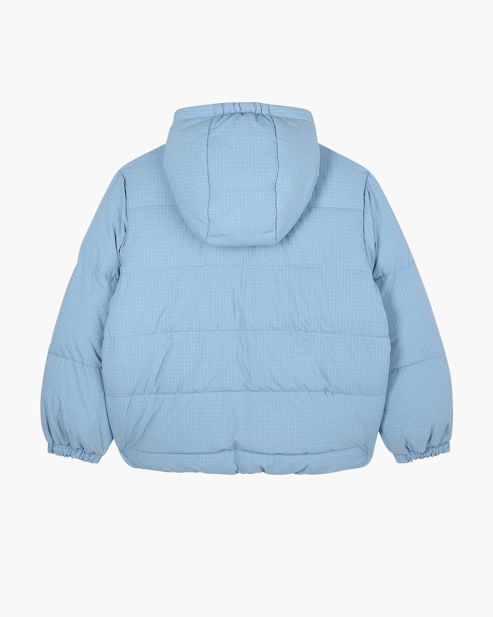 The Reversible Puffer Coat - Blue