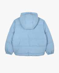 The Reversible Puffer Coat - Blue