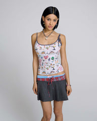 Characters Cami - White Multi