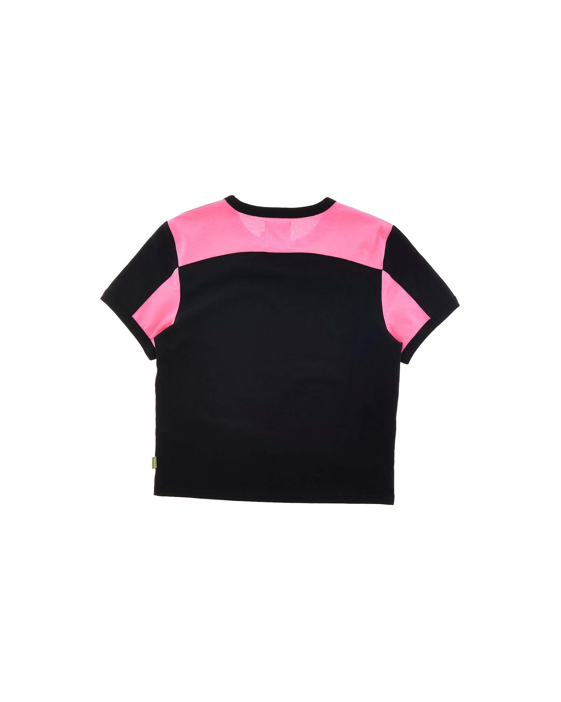 Do U Remember Panel Baby Tee - Black Multi