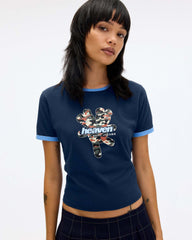 HEAVEN LOGO BABY TEE - Navy
