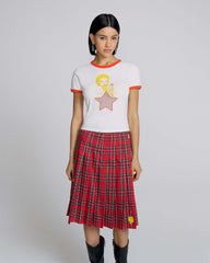 Eri Star Mesh Baby Tee - Chalk