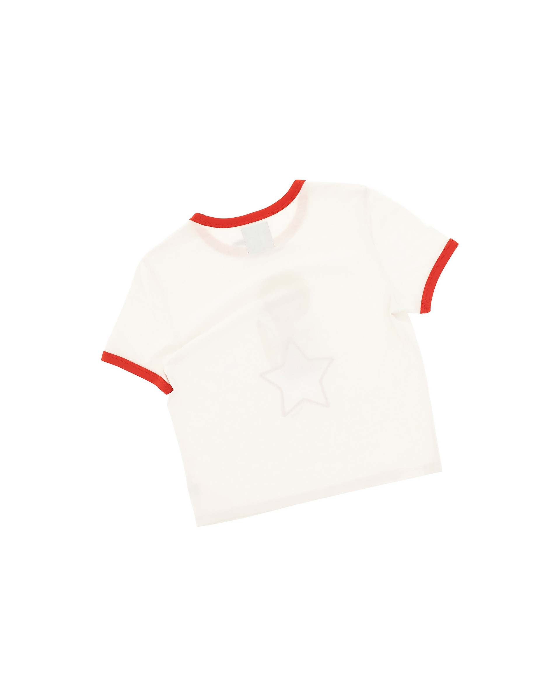Eri Star Mesh Baby Tee - Chalk