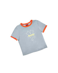 Heaven Logo Baby Tee - Grey
