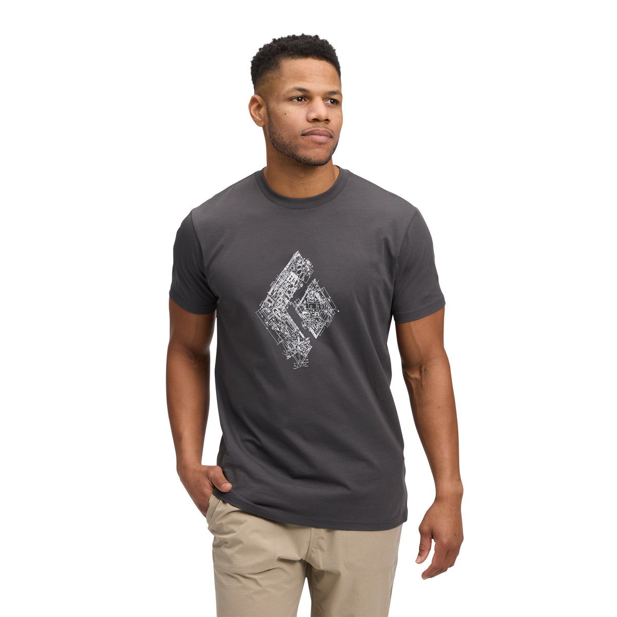 Black Diamond Men's Engineered Diamond Short Sleeve Tee