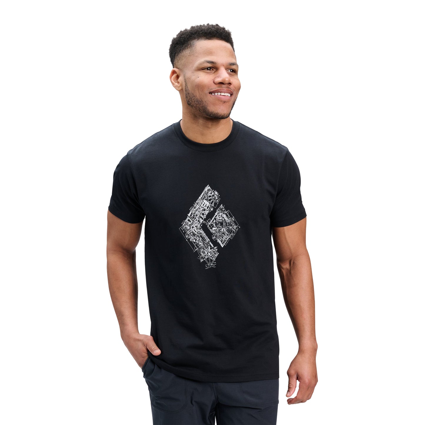 Black Diamond Men's Engineered Diamond Short Sleeve Tee