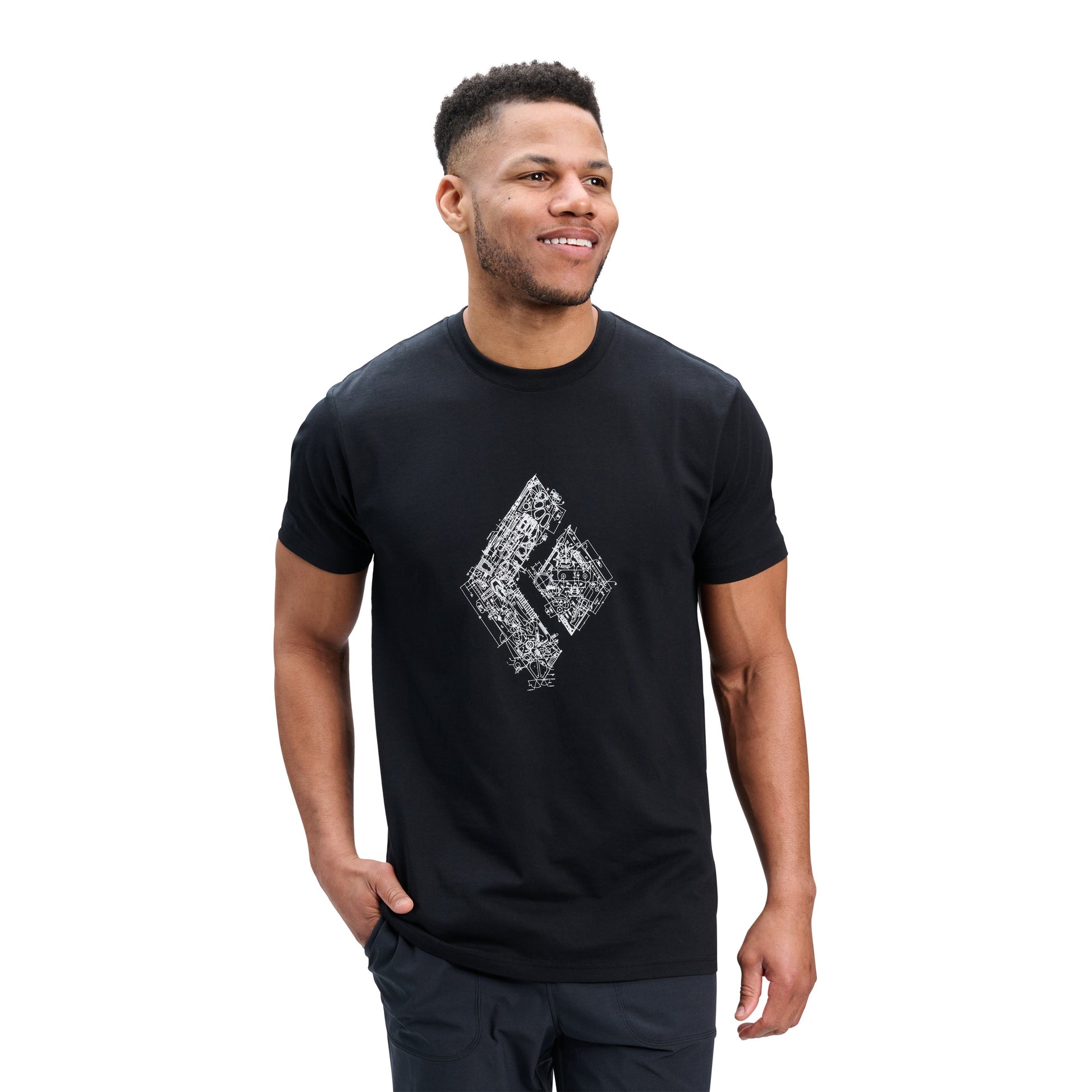 Black Diamond Men's Engineered Diamond Short Sleeve Tee